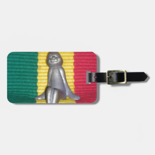 Bunny in Rasta Colours: A Touch of Groovy Art Prin Luggage Tag