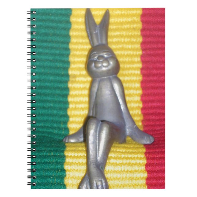 Bunny in Rasta Colours: A Touch of Groovy Notebook (Front)