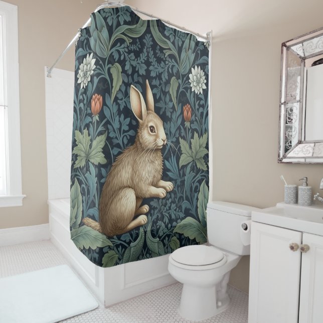 Bunny in the forest art nouveau (In Situ)