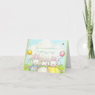 Bunny invitation Anniversaire