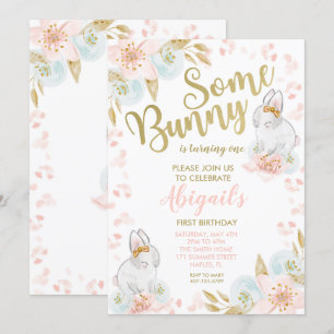 Bunny Invitation Anniversaire, Bunny Invitation