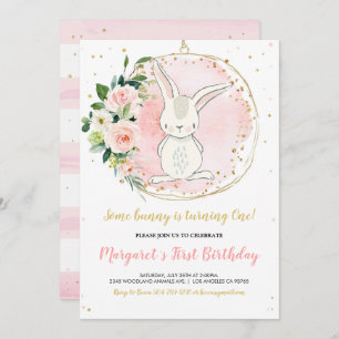 Bunny Invitation d'anniversaire