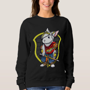 Bunny Knight Cute Medieval Rabbit Knight Grapphic Sweatshirt