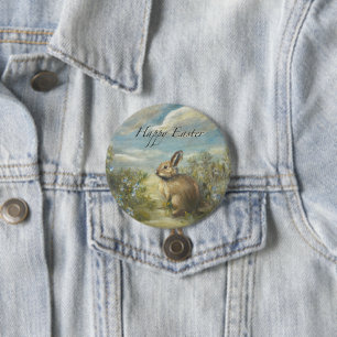 Bunny Lane EASTER 3 Inch Round Button