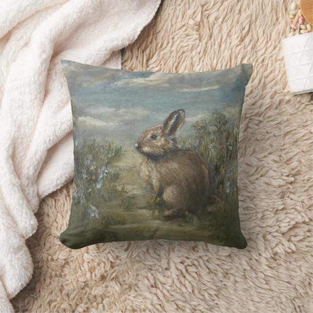 Bunny Lane Op1 Throw Pillow (Blanket)
