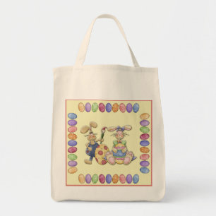 Bunny Love And Easter Eggs Tote Bag