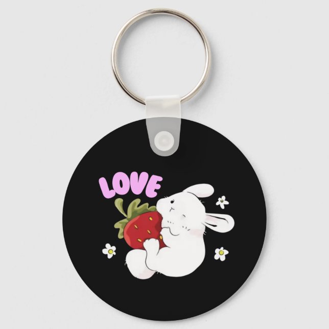 Bunny Love Keyring (Front)