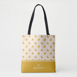 Bunny lover set sail champagne colour tote bag
