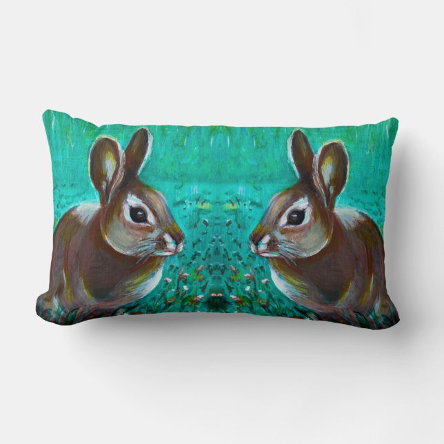 Bunny Lumbar Pillow (Front)