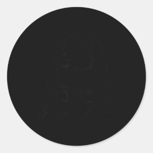 Bunny Mama Holland Lop Mom Cute Lop Rabbit Line Ar Classic Round Sticker