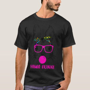 Bunny Mama shirt Easter Day cute Bunny Face Glasse
