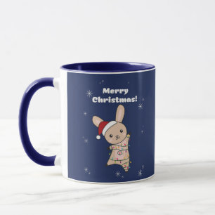 Bunny Merry Christmas Winter Animals Rabbits Coffe Mug