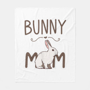 Bunny Mom Clothes Easter Outfit Hare Mothers Day G Fleece Blanket
