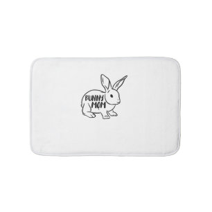 Bunny Mom Rabbit Lover  Bath Mat