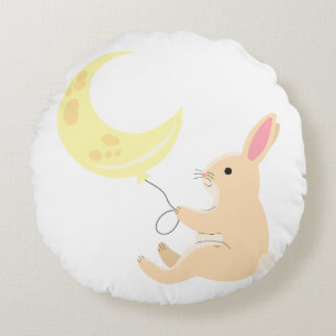 Bunny & Moon Balloon Pillow