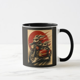 Bunny Motorcycle Sidecar Mug