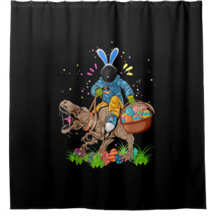 Bunny Newfoundland Dog Riding Dinosaur Easter