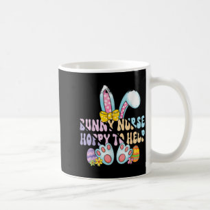 Bunny Nurse Hoppy to Help Easter Medical Nursing Coffee Mug