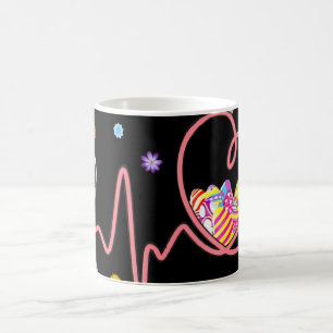 Bunny Nurse Stethoscope Happy Easter Eggs Rabbit N Coffee Mug