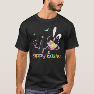 Bunny Nurse Stethoscope Happy Easter Eggs Rabbit N T-Shirt