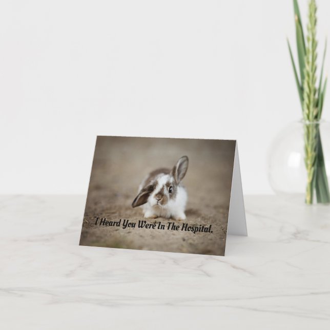 Bunny Obtenez Bonne Carte De Voeux (Devant)