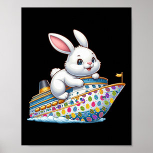 Bunny On Cruise Ship Easter Eggs Costume Kids Todd Poster