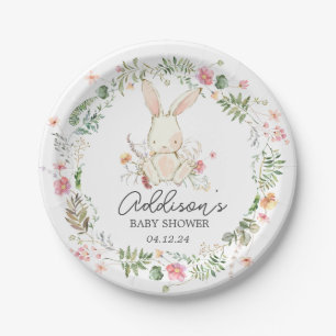 Bunny paper plates, easter plates,  paper plate