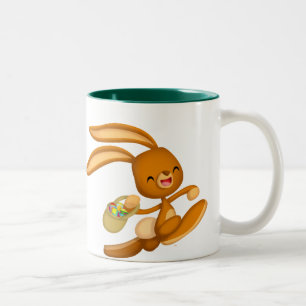 Bunny Pâques sur Loose ! ! mug de dessin animé