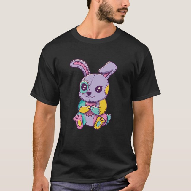 Bunny Pastel Doll Spring Hunt Happy Easter For Boy T-Shirt (Front)