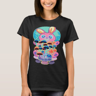 Bunny Pastel Goth And Mushrooms T-Shirt