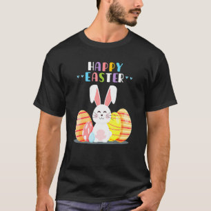 Bunny Pastel Spring Hunt Eggs Rabbit Happy Easter T-Shirt