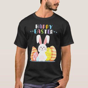 Bunny Pastel Spring Hunt Eggs Rabbit Happy Easter T-Shirt