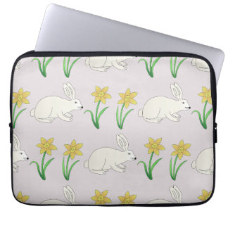 Bunny pattern laptop sleeve