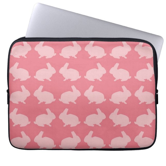 Bunny Pattern Laptop Sleeve (Front)