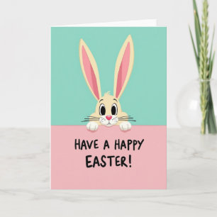 Bunny Peek Spring Season Card