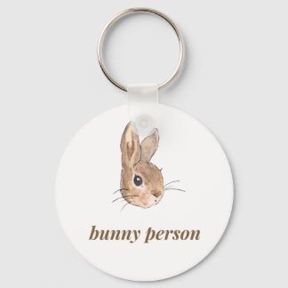 bunny person keychain