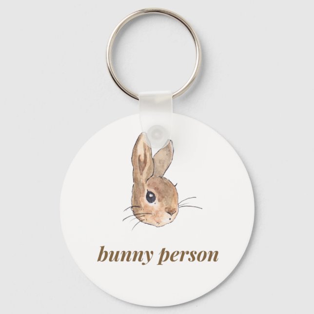 bunny person keychain (Front)