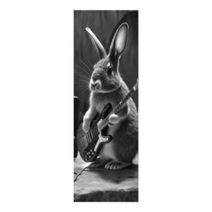 Bunny Playing a Guitar Photo Print