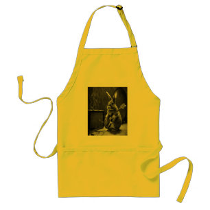 Bunny Playing a Guitar Standard Apron
