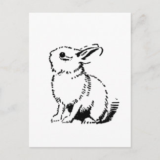 bunny postcard
