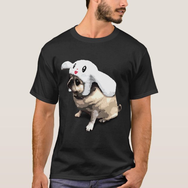 Bunny Pug 379 T-Shirt (Front)