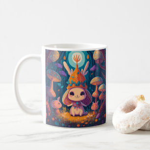 Bunny Queen Imaginaire Forêt Illustration Mug