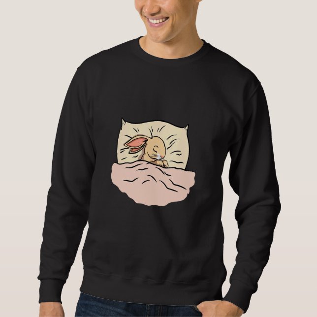 Bunny Rabbit Bed Nightwear Pyjamas Sweatshirt (Front)