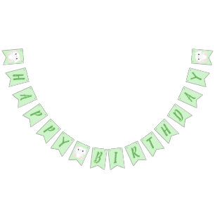 Bunny Rabbit Birthday Party Bunting Flags