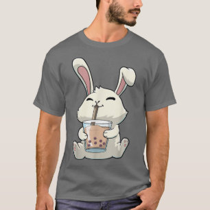 Bunny Rabbit Boba Bubble Tea Anime Kawaii  T-Shirt