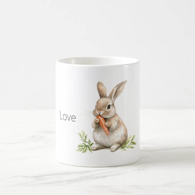Bunny Rabbit Carrot Coffee Mug (Center)