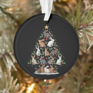 Bunny Rabbit Christmas Tree Lights Pet Animals Ornament