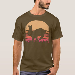 Bunny Rabbit Distressed Furry Retro Hare Vintage S T-Shirt