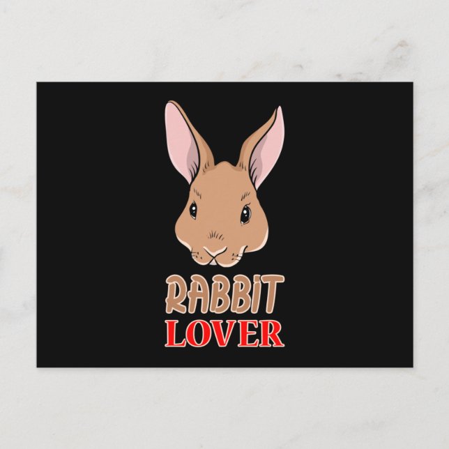 Bunny Rabbit Easter Bunny Funny Cute Gift Idea Postcard (Front)
