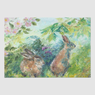 Bunny Rabbit Easter Spring Summer Artwork Tissue Paper